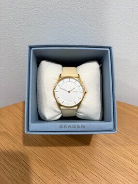 Women's Skagen Holst Leather Band Watch